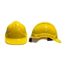 Karam Kb660 Vidalı Baret Beyaz İş Güvenliği Başlığı Ayarlanabilir Darbe Dayanımlı Koruyucu Sarı