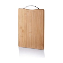 Metal Tutacaklı Lüx Bambu Kesme Tahtası 30cm X20cmx1.8cm Royaleks-67458 Belirtilmemiş