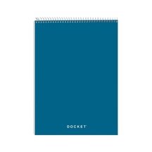 Docket Quadrille Pad, Tel Ciltli, 20,5 X 31-3/4 Cm, Dörtlü Kural 4 X 4 , Beyaz Kağıt, Siyah Kapaklar, Ped Başına 70 Yaprak 63801 Diğer