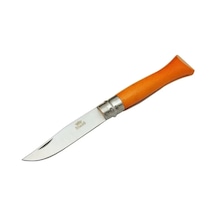 Sterling T0196 Bahçe Çakı 16 Cm - Ahşap Turuncu Sap, Bilezikli, Kılıflı Çok Renkli