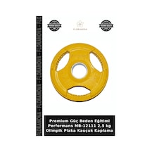 Premium Güç Beden Eğitimi Performans Mb-12111 2,5 Kg Olimpik Plaka Kauçuk Kaplama
