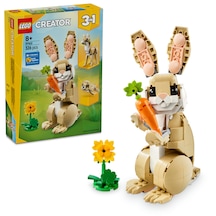 LEGO® Creator 3’ü 1 Arada Sevimli Tavşan 31162 - 8 Yaş ve Üzeri Çocuklar için Lama veya Fok Figürüne Dönüşebilen Oyuncak Yapım Seti (326P)