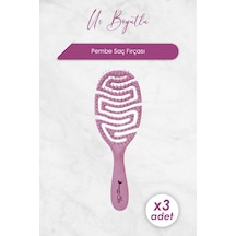 Nascita Professional Üç Boyutlu Saç Fırçası Geri Dönüştürülebilir Pembe 4169 X 3 Adet 0