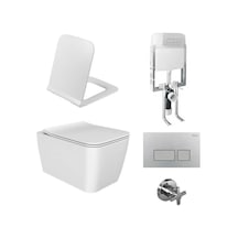 Hera Rimless Asma Klozet +klozet Kapağı Melamin + Gömme Rezervuar Takım Diğer