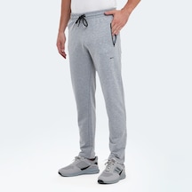 Slazenger OLI IN Erkek Fermuar Cepli Gri Eşofman Altı