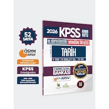 2026 Fullortaöğretim Kpss Tarih Kara Kutu ÖSYM Çıkmış Soru Bankası Son 15 Yıl (Sadece Ortaöğretim)