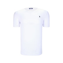 T8568 Dewberry V Yaka Erkek T-shırt-kar Beyaz Kar Beyaz T8568 Dewberry V Yaka Erkek T-shırt-kar Beyaz Kar Beyaz