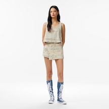 Unıted4 Regular Fit Kadın Krem Etek Shın