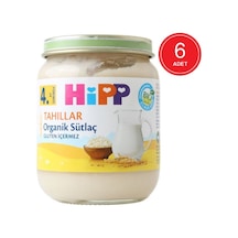 Hipp Organik Sütlaç 4+ Ay Kavanoz Mama 6 x 125 G