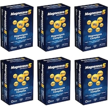 Magnesave5 Magnezyum Complex 6 x 60 Kapsül