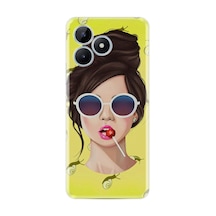Realme 50 Pro 4g Kılıf Desenli Silikon Lollipop Woman 1416