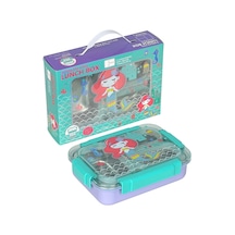 Dream Vest Bento 710ml Lunchbox Sevimli Dostlar Tek Katlı 3 Bölmeli Paslanmaz Çelik Sefer Tası Yemek Kutusu Lila-tu Çok Renkli
