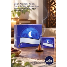 3 Adet Konik Tütsü Moon Aromalı, Konik Form, Ortam Kokusu İçin Scented Incense Cone