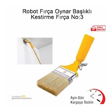 Şahin Robot Fırça No:3 Yerli Üretim Sağlam Kestirme 1 Adet