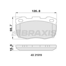 Ön Fren Balatası Land Rover 110 2.5d / 2.5td V8