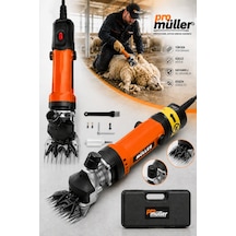 Pro Müller X-shear Çelik Şanzumanlı Bakır Sargılı Isınmaz Motor Çift Soğutmalı Sistem Koyun Kırkma Makinesi