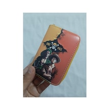 Owlbag Company Owl Bag One Piece Luffy And Zoro Desenli Tasarım Suni Deri Cüzdan Çok Renkli