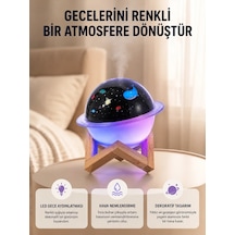 Gece Lambası Özellikli Taşınabilir Nemlendirici Ve Aromaterapi Cihazı Usb Girişli