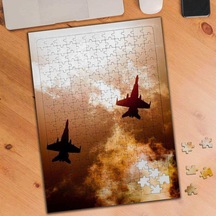 Askeri Uçaklar-gün Batımı 240 Parça Puzzle Yapboz-1136111