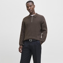 Jack & Jones Erkek Relaxed Fit Polo Yaka Triko Üst - Milano - 12281743 Delicioso