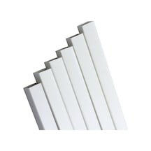 Plastik Içi Boş Beyaz Çıta 3X4Mm 50Cm 5 Adet
