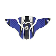 Bajaj Pulsar Ns200 Ön Kafa 3 Parça Baskılı Motosiklet Sticker Kaplama Etiket Modeli Mavi