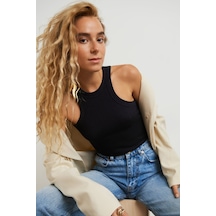 Madmext Mad Girls Siyah Bodysuit Mg1283-siyah Siyah