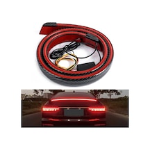 Cbtx Global Karbon Fiber Pvc Araba Arka Spoiler Bagaj Kapağı Led Işık Çubuğu Koşu Dönüş Sinyali Fren Arka Lambası Şeridi