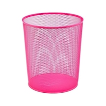 Mas Tam Delikli Çöp Kovası Pembe 10l Siyah