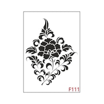 Çiçek Desen Stencil Şablon 21X30 F-111
