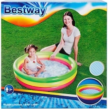 Bestway 51104 3 Halkalı Havuz 102 x 25 cm Çok Renkli