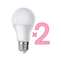 2' Li Led Ampul Beyaz Renk 9 Watt Tasarruflu Ampul 2'li Beyaz Işık E27 Led Ampul 9 Watt Yok