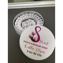 8 Mart Dünya Kadınlar Günü Çikolata Kutusu 40 Adet Çikolatalı