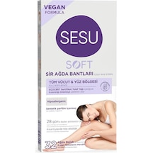 Sesu Soft Tüm Vücut ve Yüz Bölgesi Sir Ağda Bandı 32'li
