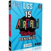 8.Sınıf LGS Türkçe 15 Branş Deneme- Adrenalin Yayınları