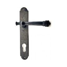 Antika Tarz Dekoratif Pirinç Taşra Banyo Kapı Kolu - 220x35 Mm, Oksit Diğer