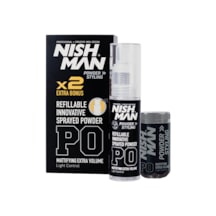 Nishman PO Saç Şekillendirici Toz Wax + Mat Efekt Püskürtülebilir Pudra Wax 2 x 20 G
