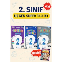 2.sınıf - Üçgen Süper Üçlü Tüm Dersler + Oku Anla + Problemler+hediye Smiling Practice