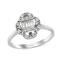 Pirnus Diamond Baget Yüzük 14 Ayar Altın Gramı : 2.04