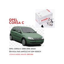 OPEL CORSA C 2000-2006 ARASI ÖN KISA FAR AMPÜLÜ H7 55W BOSCH