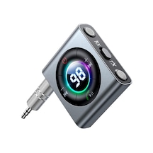 Bluetooth 5.3 Transmitter And Receiver 2 İn 1 Led Screen & Enhanced Dual Mics Wireless Audio Adapter For Car/tv/home Stereo/headphone/speaker/airplane/boat/gym, Aux Bluetooth Adapter
