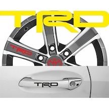 Toyota Trd Kapı Kolu Sticker Yapıştırma 8Adet