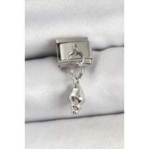 316l Çelik Sallantılı Deniz Kabuğu Model Gümüş Renk Nomination Charm Çok Renkli