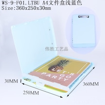 Symbee Mavi Transparent A4 Ofis Belge Kutusu - Plastik Çizim Kalemi, Dosya Ve Evrak Saklama Kutusu F01 360x250x30mm