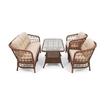 Diva Model Kahverengi 2+1+1 Rattan Balkon Ve Bahçe Takımı Diğer