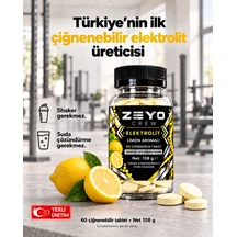 Çiğnenebilir Elektrolit Tablet - Limon Aromalı 60 Tablet / 108g