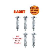 Çelik Alçıpan Boşluk Dübel Tuğla Paraşüt Duvar Bims Tuğla 4x38 Metal 5 Adet. Diğer