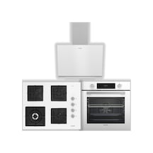 Arçelik AFC 340 B - OCD K 651 DWYB - 606-2 B Beyaz Ankastre Cam Set