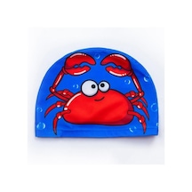 Yüzme Şapkası Nefes Yüksek Elastik Çabuk Kuruyan Kulak Koruyucu Karikatür Baskı Yüzme Havuzu Şapkası Çocuklar İçin Fish Çok Renkli