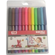 Keçeli Kalem 12 Renk Tgb Keçeli Kalem 12 li 1 Paket